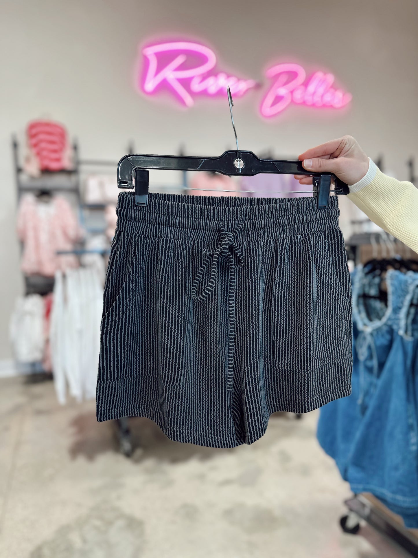 RIBBED ROUND NECK SET