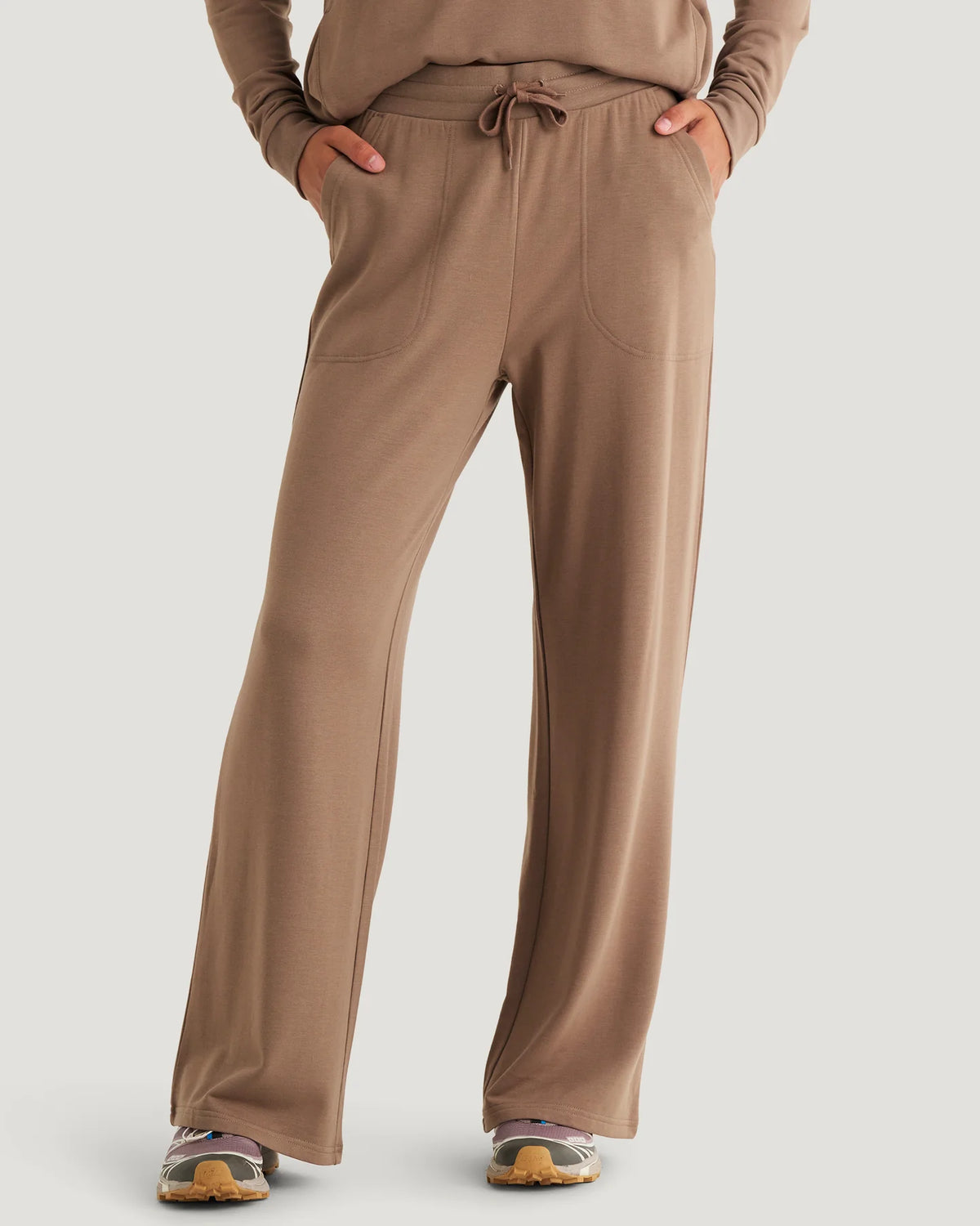 W'S BAMBOO LIGHTWEIGHT FLEECE WIDE LEG PANT