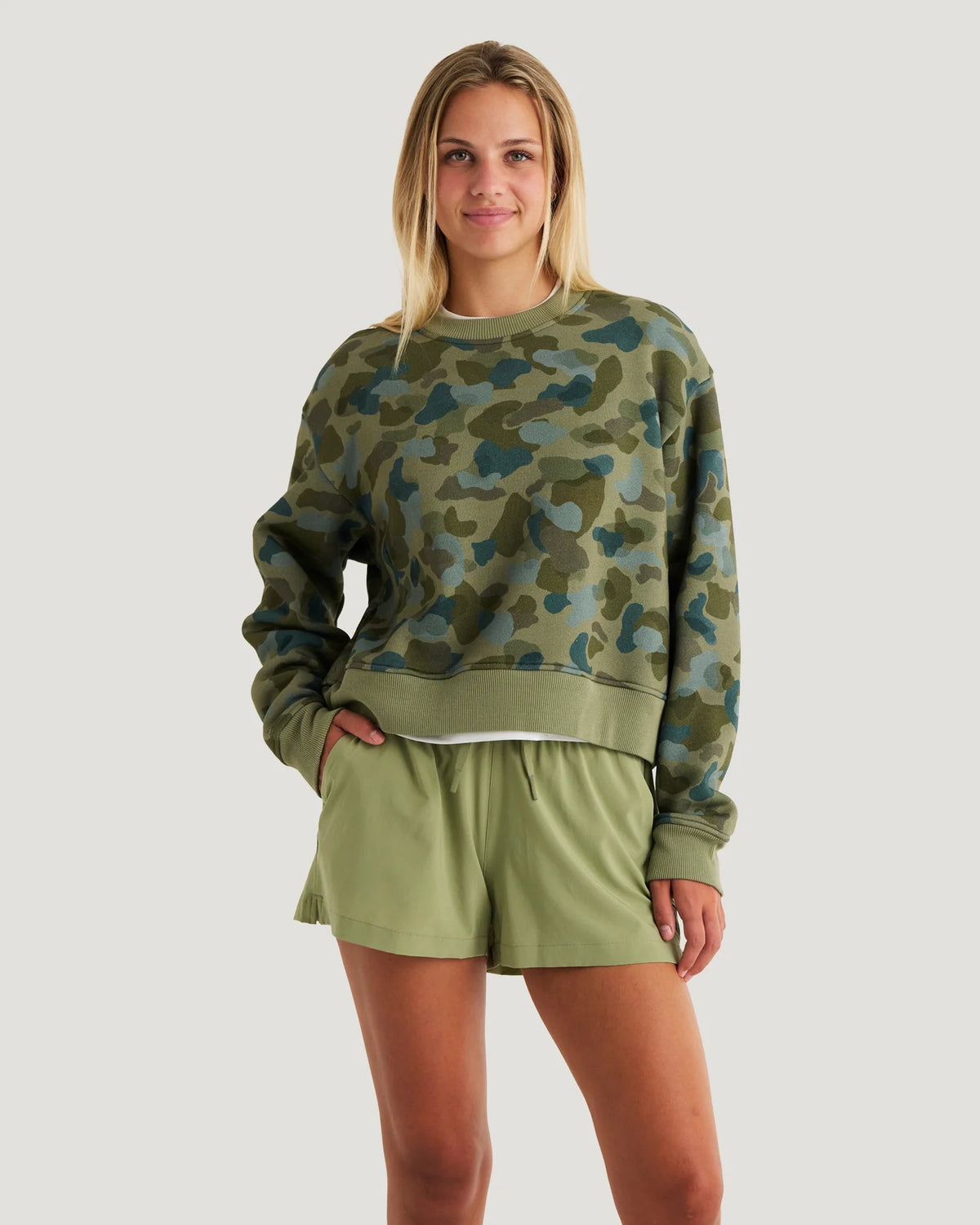 W'SBAMBOO FLEECE CREW