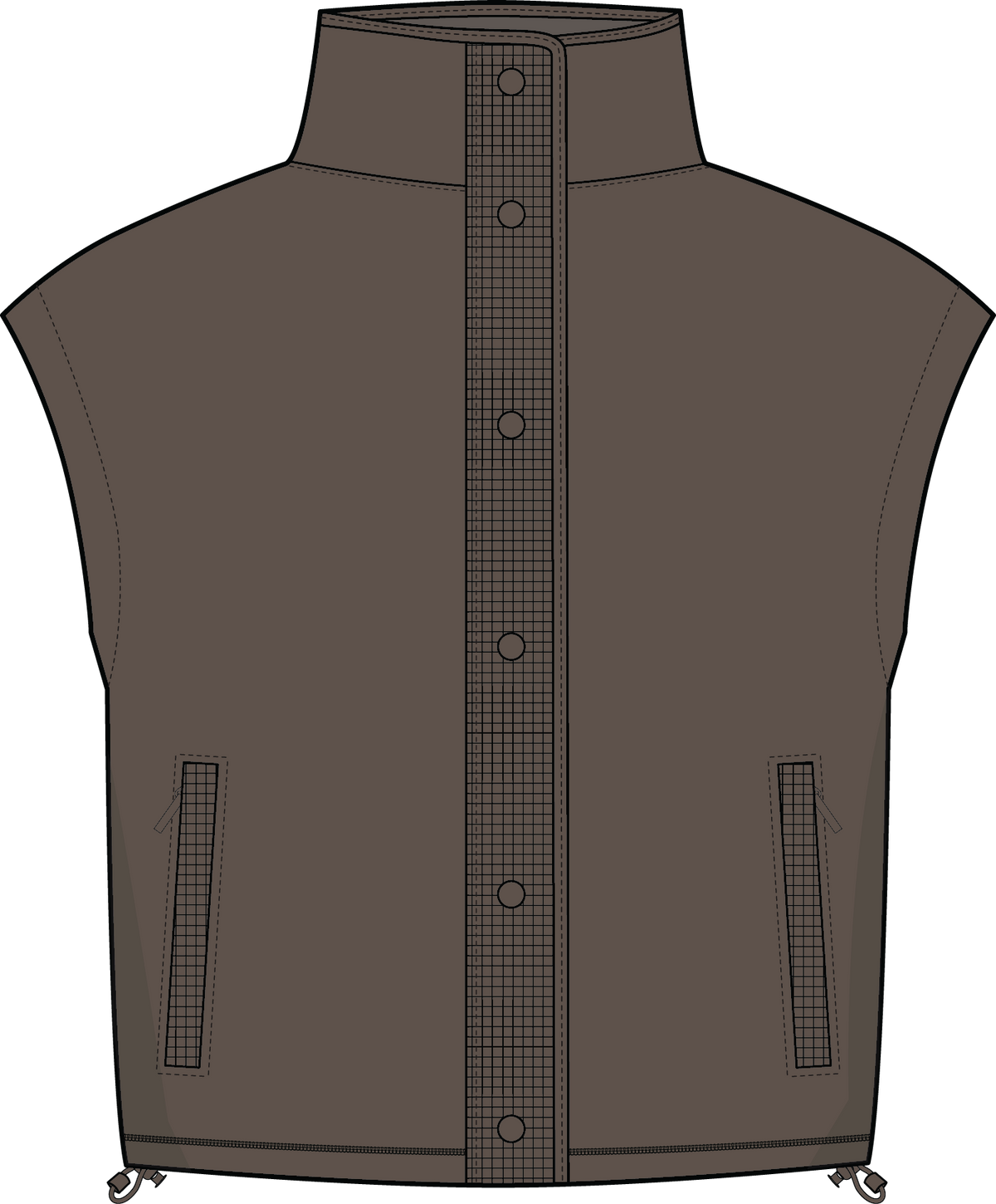W'S MOUNTAINSIDE SLEECE SNAP VEST